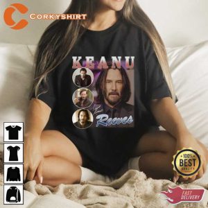 Keanu Reeves Vintage 90's John Wick Fan Made Tee