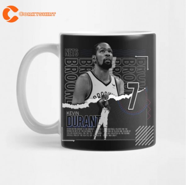 Kevin Durant Basketball Paper Poster Nets Mug