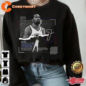 Kevin Durant Basketball Paper Poster Nets Shirt (2)