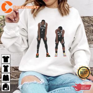 Kevin Durant and Kyrie Irving Brooklyn Nets Shirt (2)
