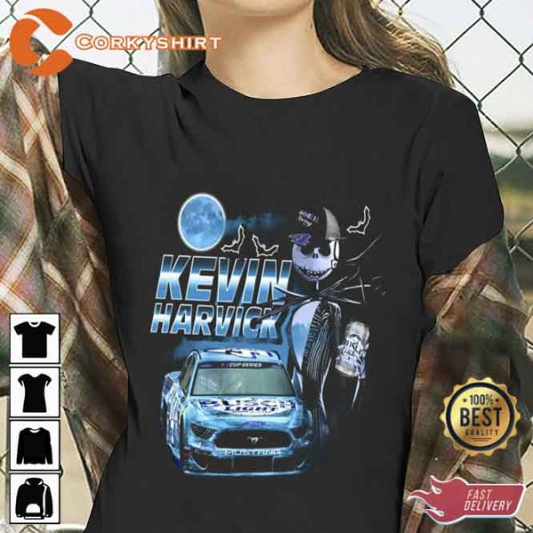 Kevin Harvick Jack Skeleton Busch Light Beer Shirt