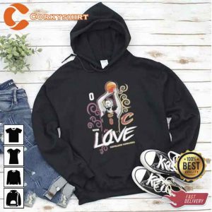 Kevin Love Number Y WHT Cleveland Basketball Sweatshirt