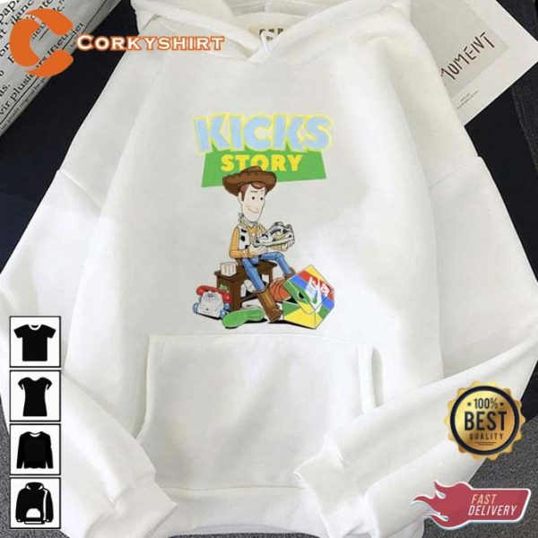 Kicks Story Woody Toy Story Love Sneakers Shirt