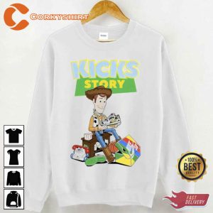Kicks Story Woody Toy Story Love Sneakers Shirt
