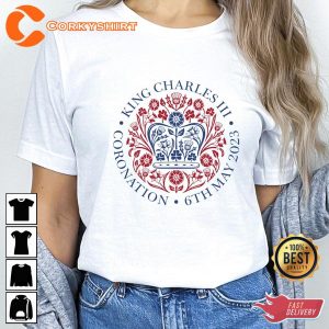 King Charles III King Of England Coronation Tshirt