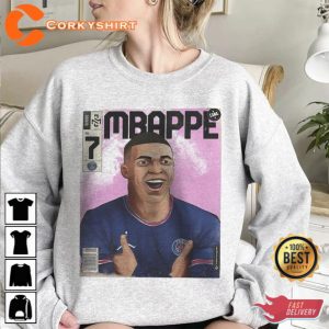 Kylian Mbappé Shirt Graphic Tee Comic Shirt