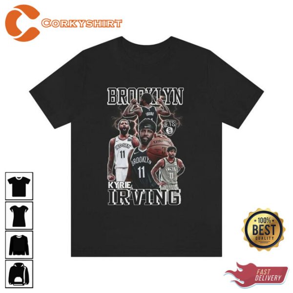 Kyrie Irving 90s Style Vintage Bootleg T shirt Design