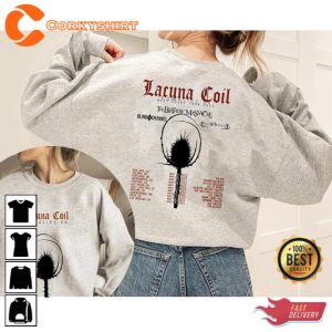 Lacuna Coil 2023 Tour 2 sided Shirt For Fan