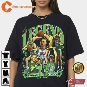 Larry Bird 33 Boston Celtics Basketball T-shirt (1)