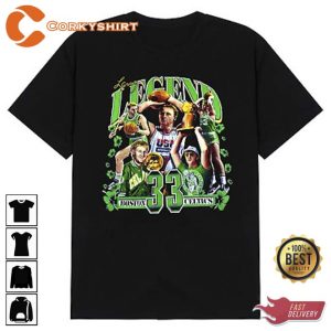 Larry Bird 33 Boston Celtics Basketball T-shirt (4)