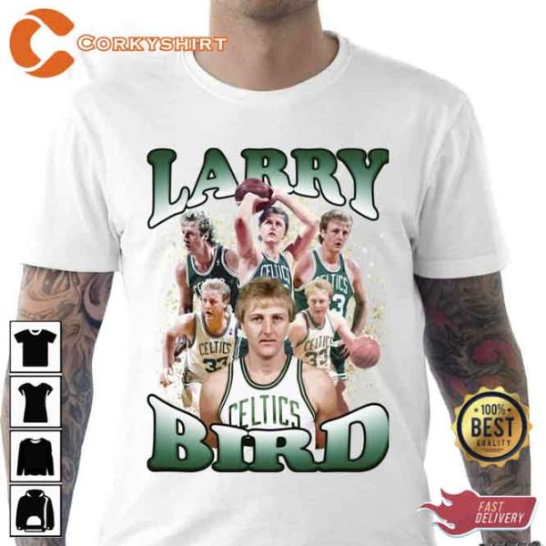 Larry Bird Art The Celtics Legend Basketball T-shirt