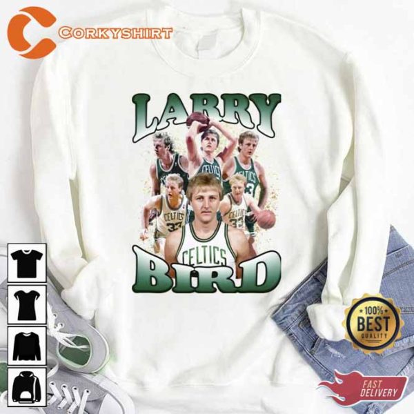 Larry Bird Art The Celtics Legend Basketball T-shirt