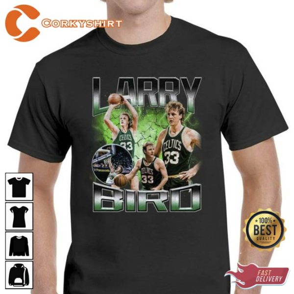 Larry Bird Art The Celtics Legend Basketball Shirt