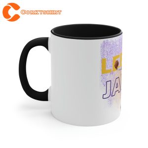 LeBron James Basketball Sport Lakers Accent Coffee Mug