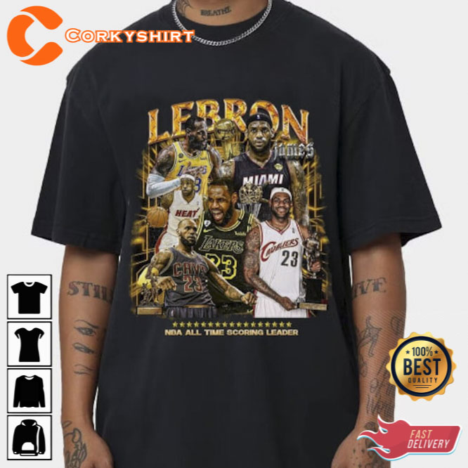 LeBron James Vintage 90s Bootleg Classic T-Shirt