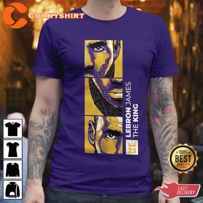 Lebron James Los Angeles LA Lakers T-Shirt1