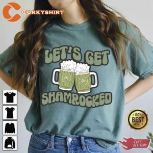 Lets Get Shamrocks Vintage St Patricks Day Shirt2