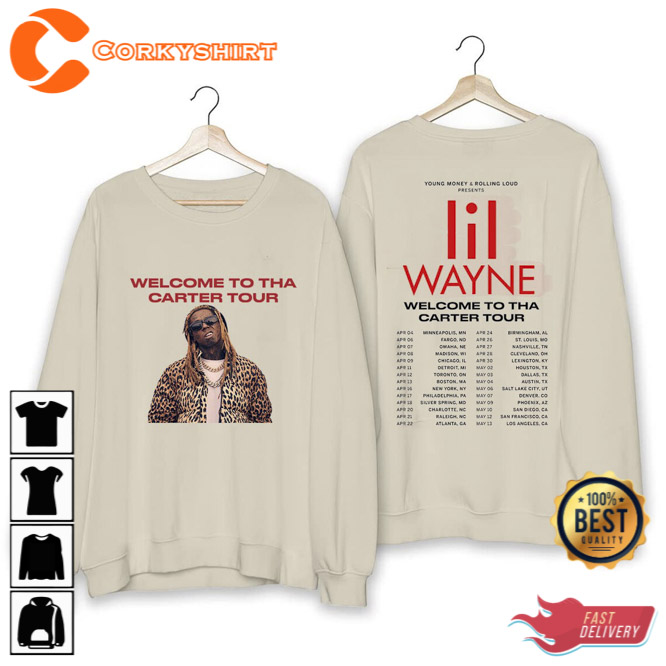 Lil Wayne Rapper 2023 Tour Shirt Welcome To Tha Carter Tour Shirt (2)