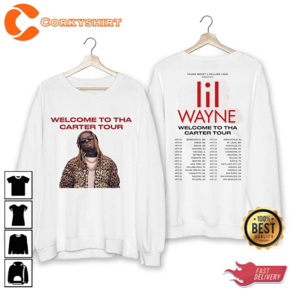 Lil Wayne Rapper 2023 Tour Shirt Welcome To Tha Carter Tour Shirt