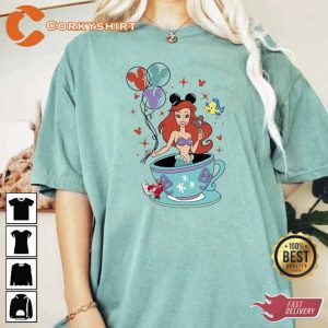 Little Mermaid Mickey Balloon Shirt1