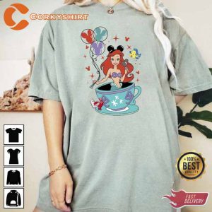 Little Mermaid Mickey Balloon Shirt2