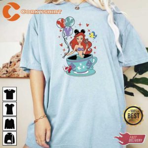 Little Mermaid Mickey Balloon Shirt3