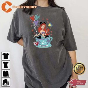 Little Mermaid Mickey Balloon Shirt4