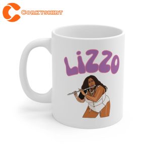 Lizzo Playing Flute Gift for Fan Ceramic Mug