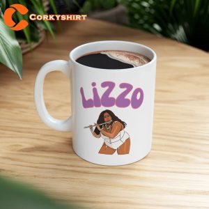 Lizzo Playing Flute Gift for Fan Ceramic Mug