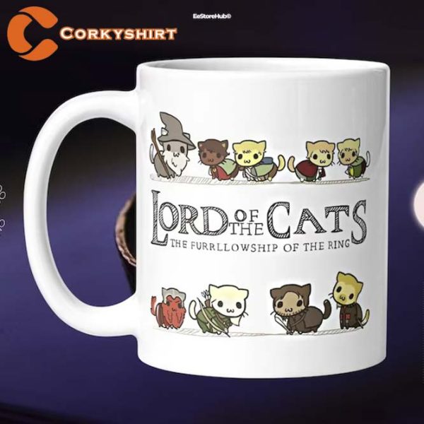 Lord Of The Cats The Fellowship of the Ring Mug