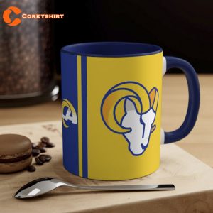 Los Angeles Rams Logo Football Mug