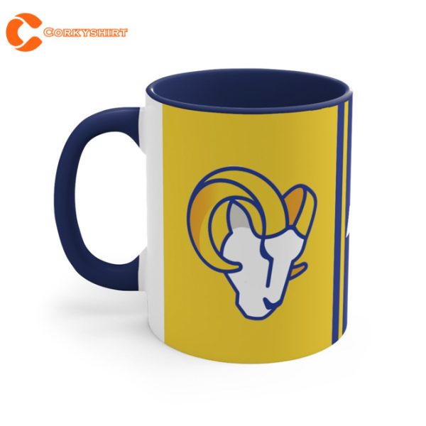 Los Angeles Rams Logo Football Mug