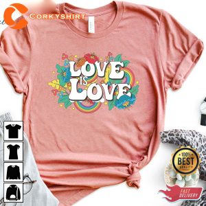 Love Is Love LGBT Lesbian Gay Pride LGBT Gift Unisex T-Shirt