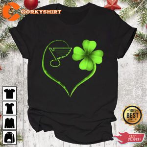 Love St Louis Blues St Patricks Day Shirt