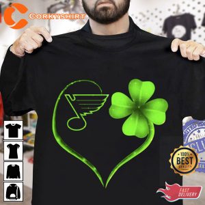 Love St Louis Blues St Patricks Day Shirt