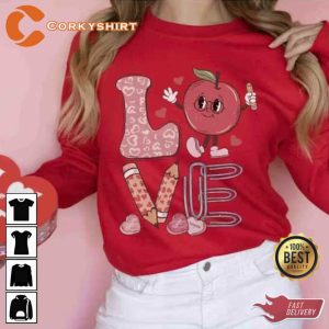 Love Teacher Valentine’s Day Shirt