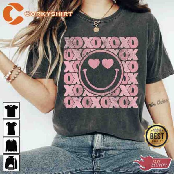 Love XOXO Heart Tee Valentines Day T-shirt