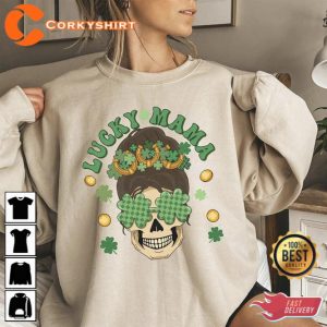 Lucky Mama Sweatshirt Mom St Patricks Day