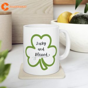 Lucky and Blessed Mug St Patricks Day