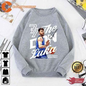 Luka Doncic Dallas Basketball Crewneck Sweatshirt 5