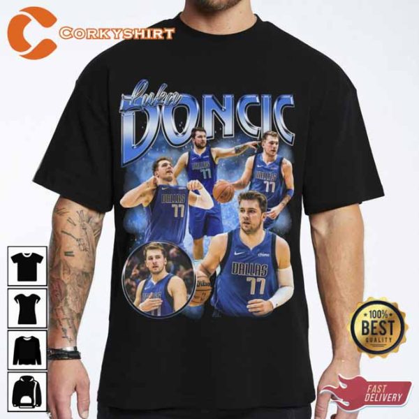 Luka Doncic Dallas Mavericks Basketball Style Tee