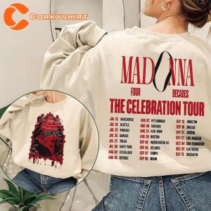Madonna Queen Of Pop Tee The Celebration Tour Shirt