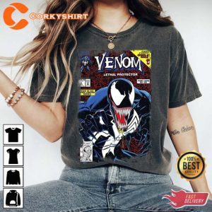 Marvel Venom Vintage Comic Book Cover Shirt Vintage Movie Poster 1