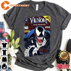 Marvel Venom Vintage Comic Book Cover Shirt Vintage Movie Poster 2