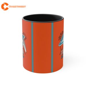 Miami Dolphins Logo Football Mug