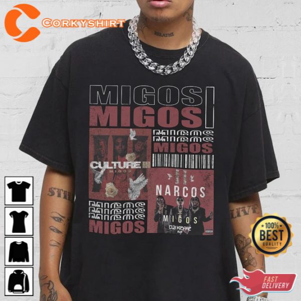 Migos Hip Hop 90s Gifts Fan Unisex T-Shirt