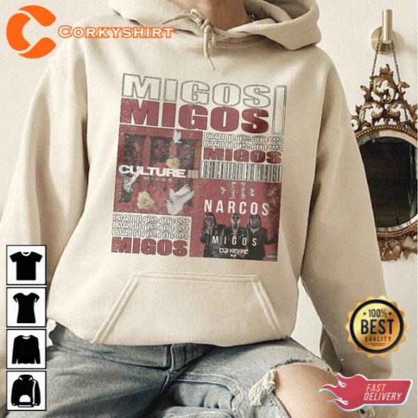 Migos Hip Hop 90s Gifts Fan Unisex T-Shirt