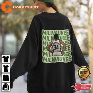 Milwaukee Basketball Sweatshirt Milwaukee Wisconsin Basketball T-shirt