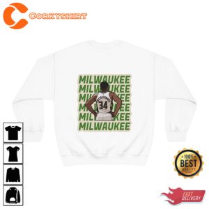 Milwaukee Basketball Sweatshirt Milwaukee Wisconsin Basketball T-shirt