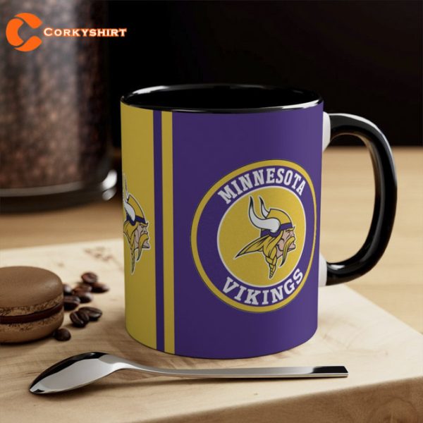 Minnesota Vikings Logo Football Mug